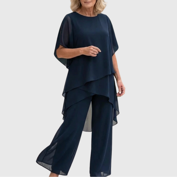 Linda | Set with Draping Palazzo Trousers
