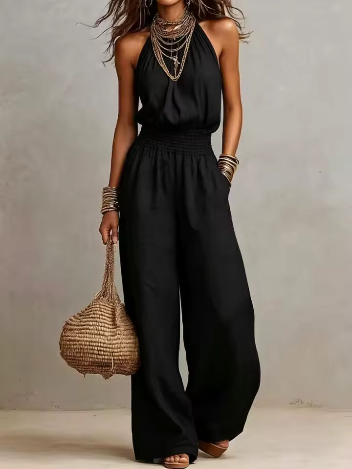 Corvina™ | Elegant Halter Neck Jumpsuit