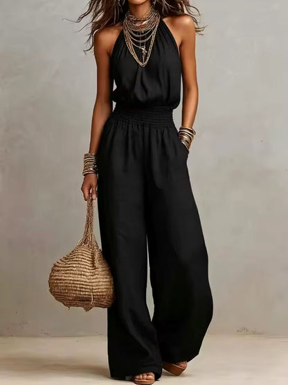 Corvina™ | Elegant Halter Neck Jumpsuit