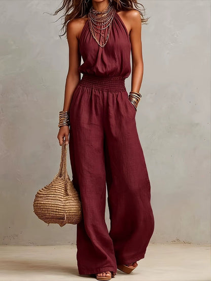 Corvina™ | Elegant Halter Neck Jumpsuit
