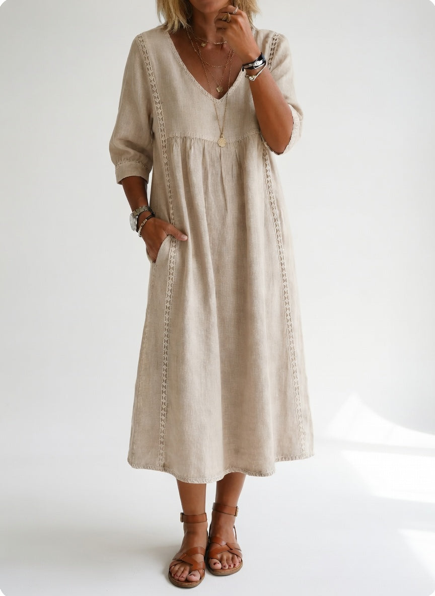 Lioréa™ — Elegant Casual Fluid Midi Dress