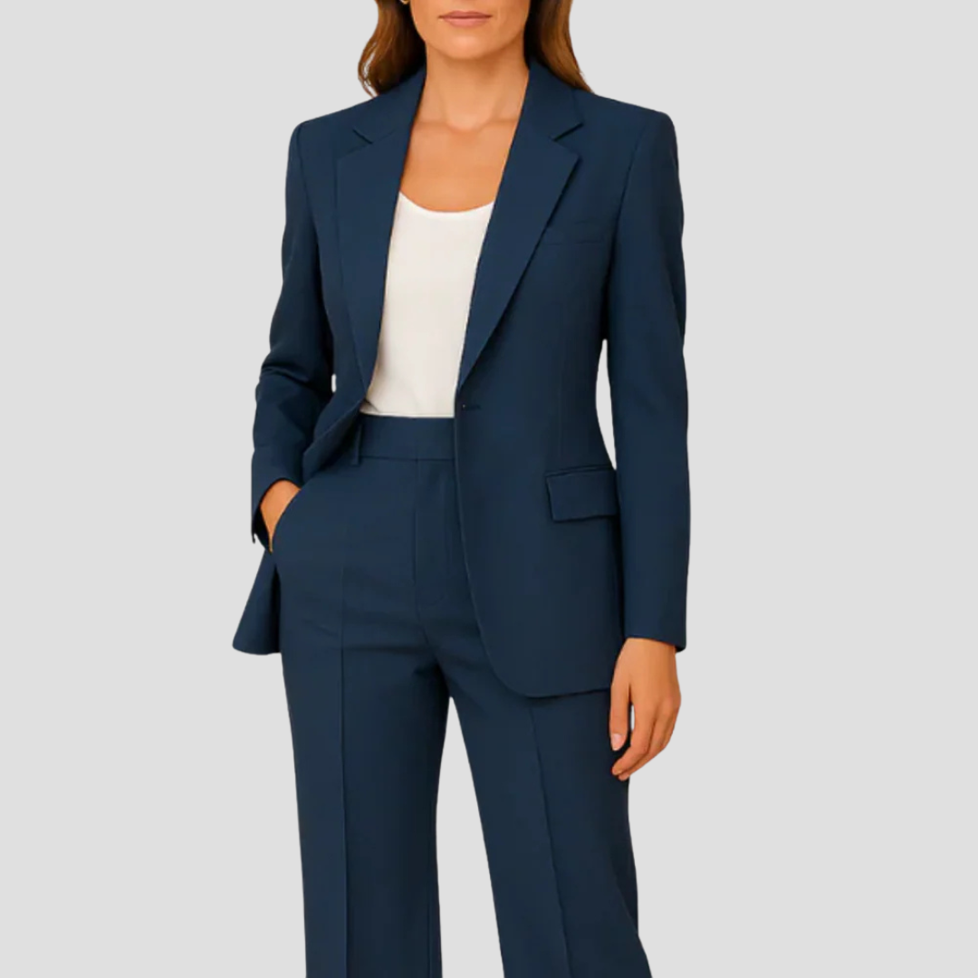 Valmira | Tailored Blazer and Straight-Leg Trousers Suit