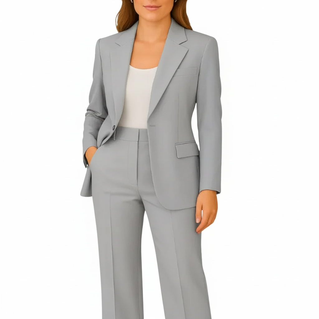 Valmira | Tailored Blazer and Straight-Leg Trousers Suit
