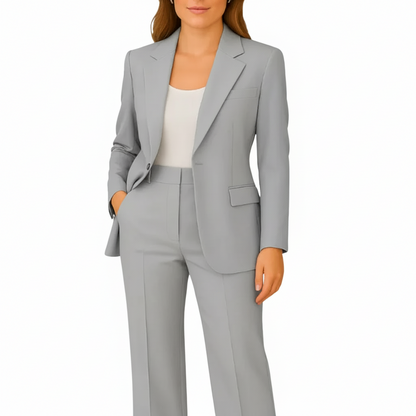 Valmira | Tailored Blazer and Straight-Leg Trousers Suit