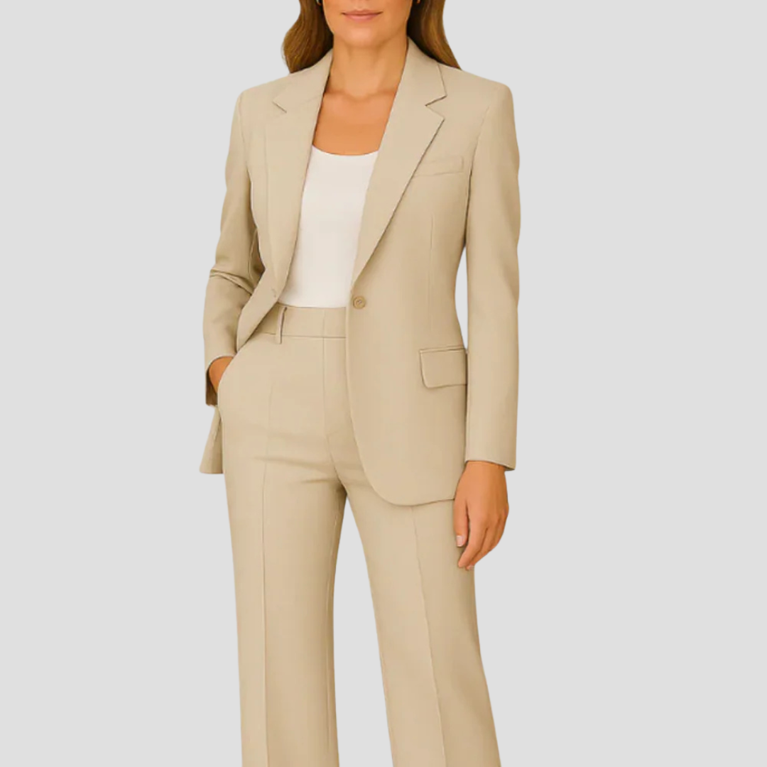 Valmira | Tailored Blazer and Straight-Leg Trousers Suit