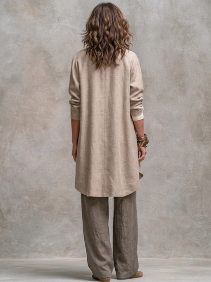 ELIANA | THREE-PIECE WIDE-LEG SUIT SET
