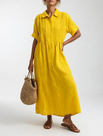 Lysandra™ - Summer Fluid Shirt Dress