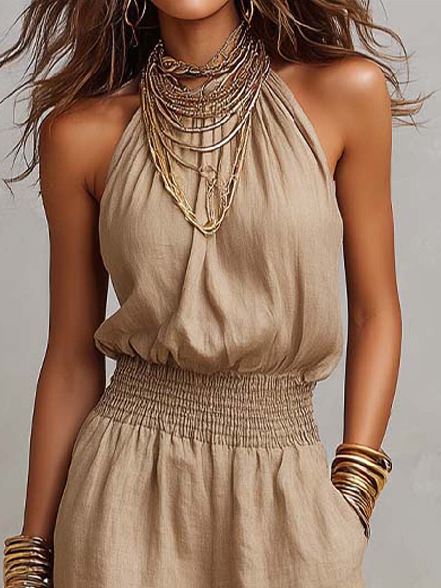 Corvina™ | Elegant Halter Neck Jumpsuit