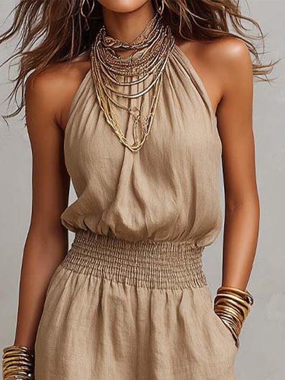 Corvina™ | Elegant Halter Neck Jumpsuit