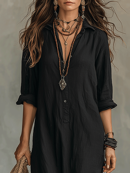 Harriet | Timeless Button Maxi Dress