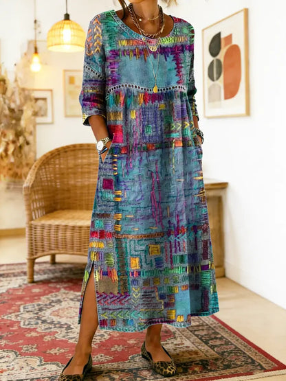 Beth - Artisan Patchwork Maxi Dress