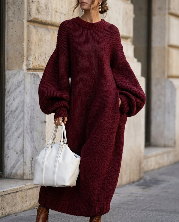 Adara Women's Oversized Knit Maxi Dress