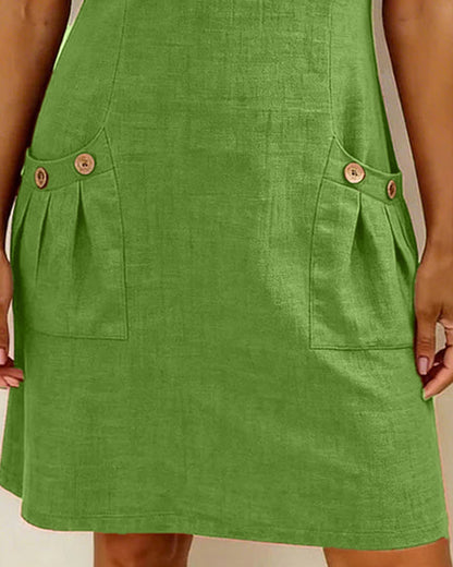 Aisley™ | Cotton Dress with Zip Closure
