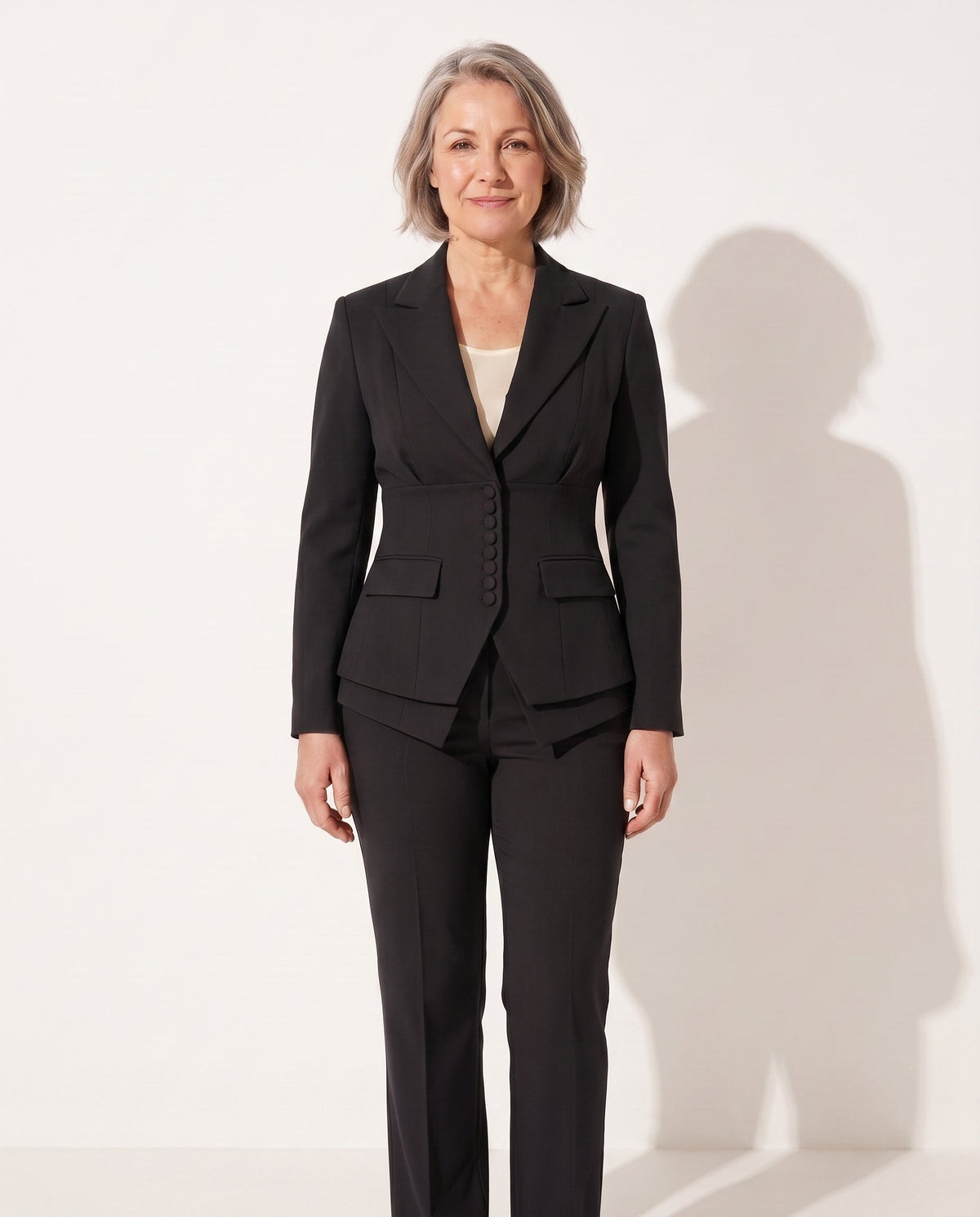 Anouk | Tailored Wide Leg Trousers Blazer Suit Set