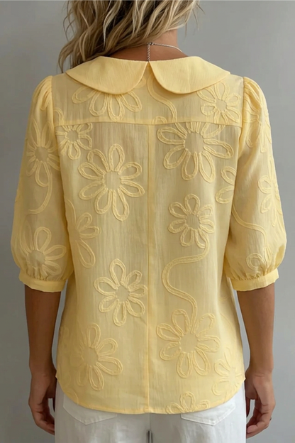 Fiora™ │ Elegant Floral Blouse
