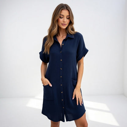 Béatrice™ — Elegant and Easy-to-Wear Shirt Dress