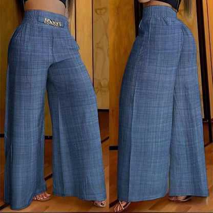 Evelyne™ — High-Waisted Wide Leg Sculpting Trousers