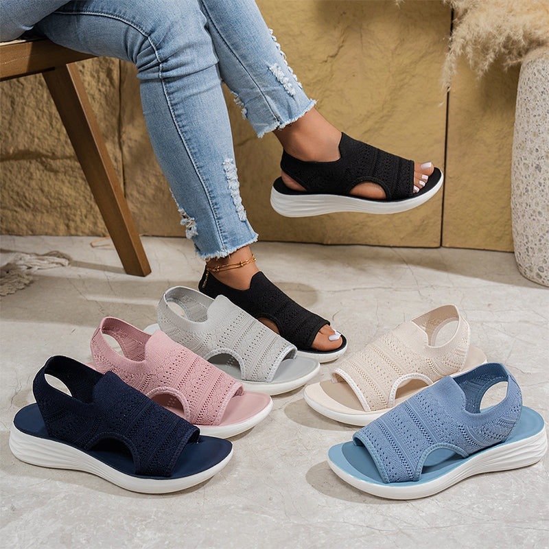 Isidora™ | Platform Breathable Knit Sandals