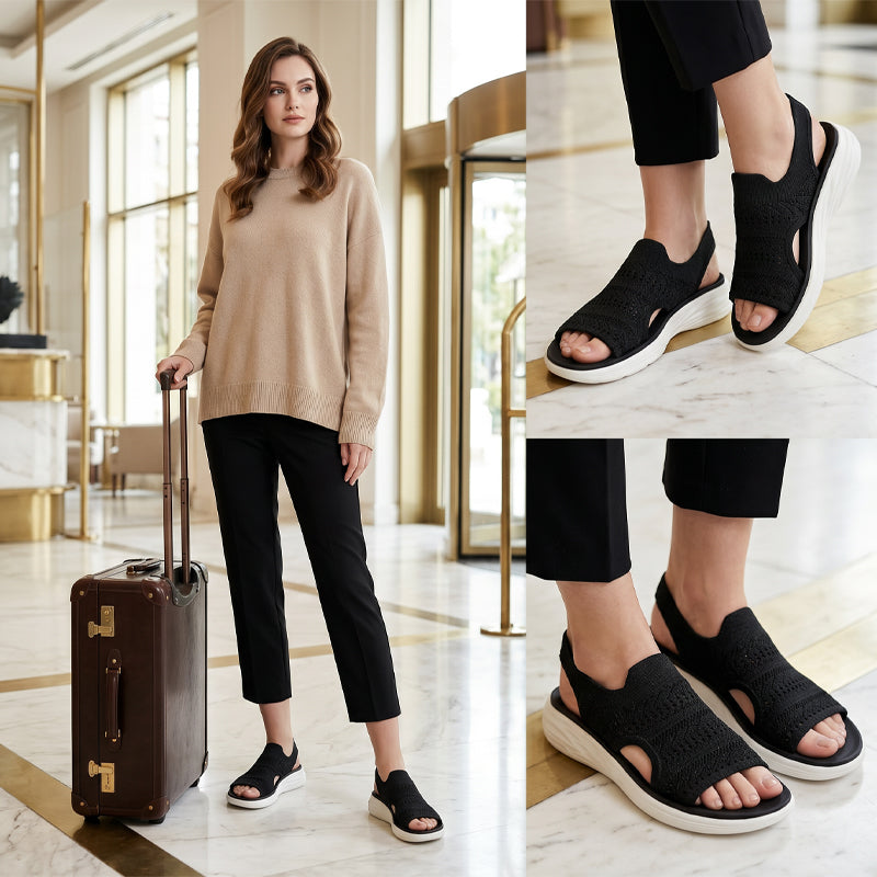 Isidora™ | Platform Breathable Knit Sandals