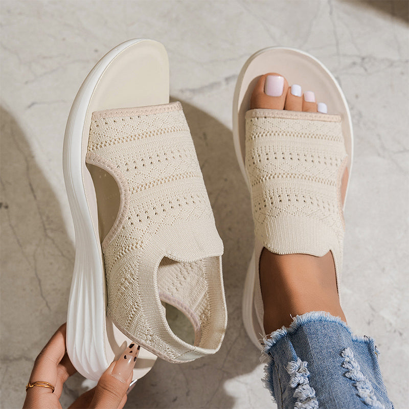Isidora™ | Platform Breathable Knit Sandals