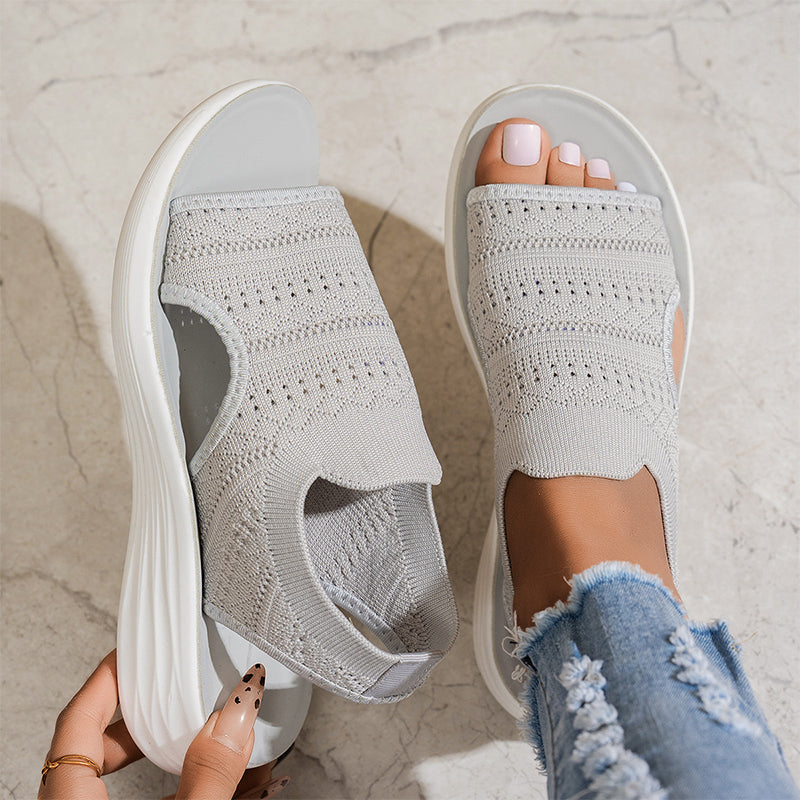 Isidora™ | Platform Breathable Knit Sandals