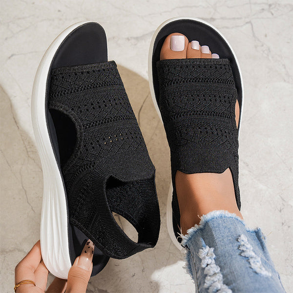Isidora™ | Platform Breathable Knit Sandals