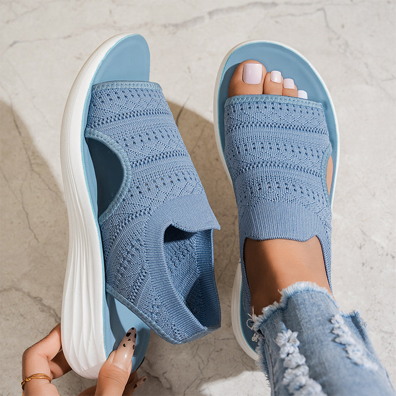 Isidora™ | Platform Breathable Knit Sandals