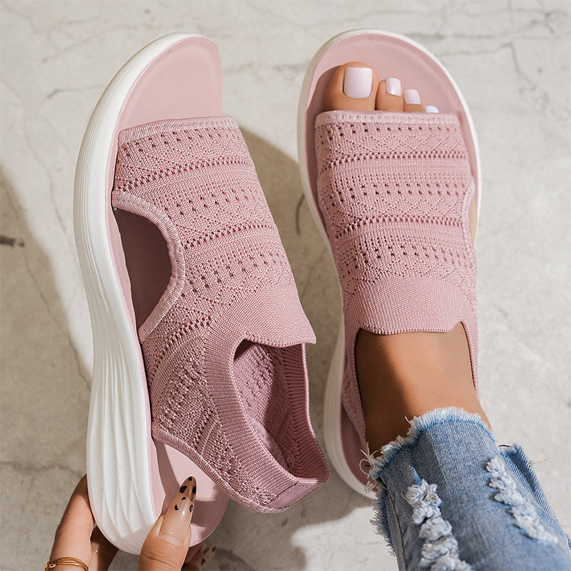 Isidora™ | Platform Breathable Knit Sandals