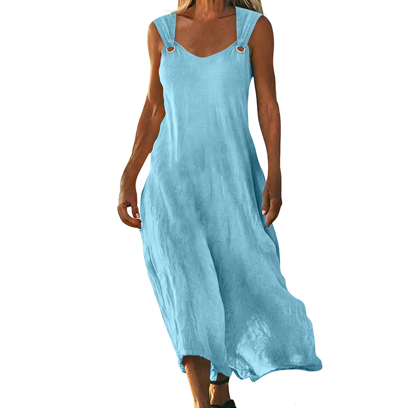Yvonne - Elegant Sleeveless V-Neck Dress