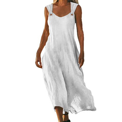 Yvonne - Elegant Sleeveless V-Neck Dress