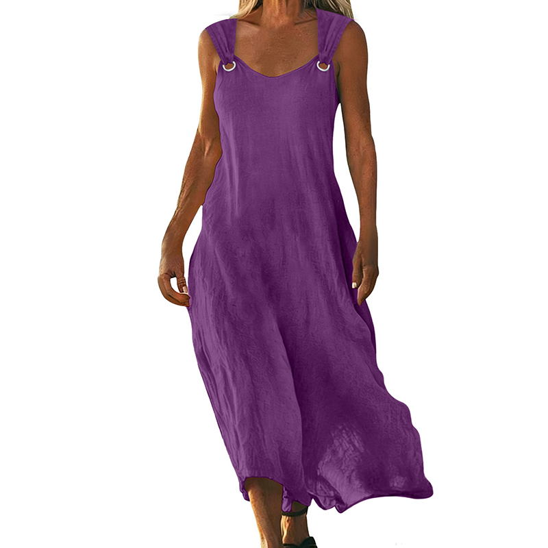 Yvonne - Elegant Sleeveless V-Neck Dress