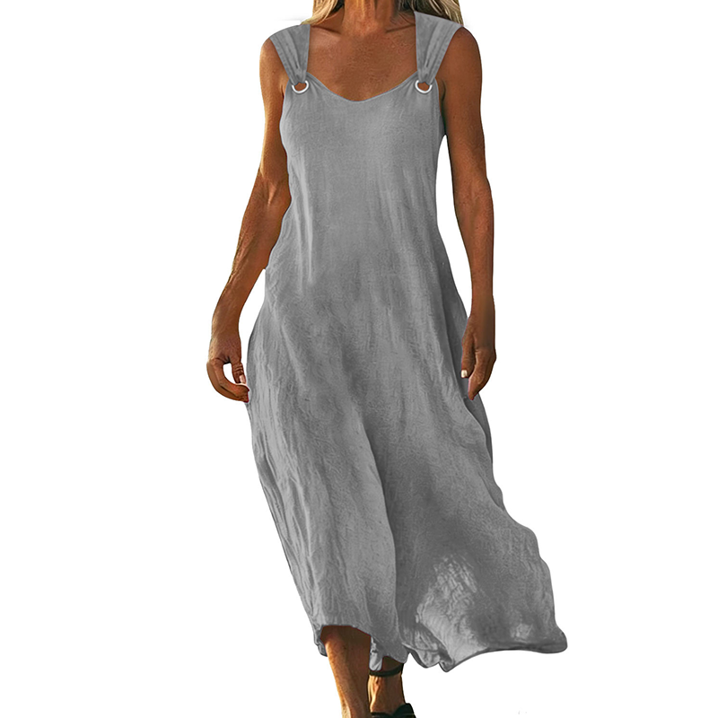 Yvonne - Elegant Sleeveless V-Neck Dress