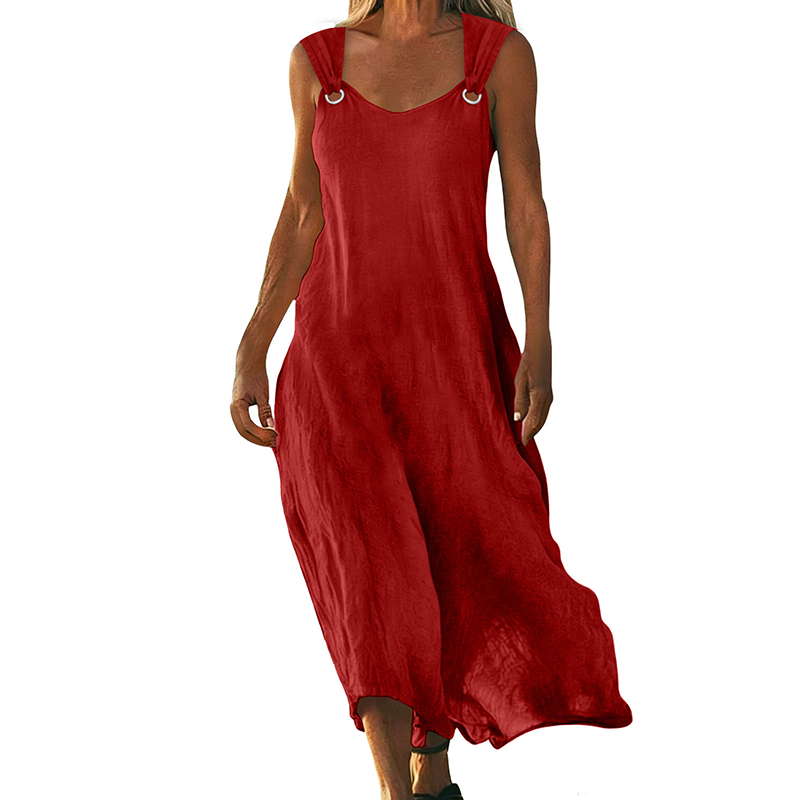 Yvonne - Elegant Sleeveless V-Neck Dress