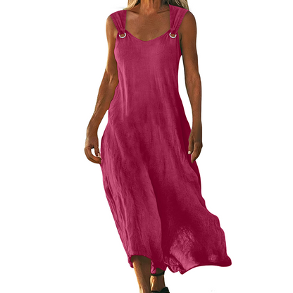 Yvonne - Elegant Sleeveless V-Neck Dress