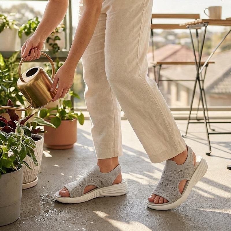 Isidora™ | Platform Breathable Knit Sandals