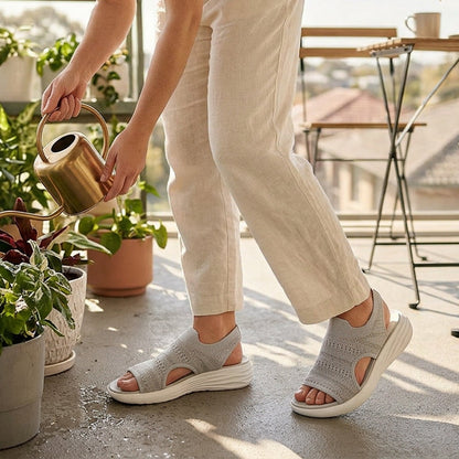 Isidora™ | Platform Breathable Knit Sandals