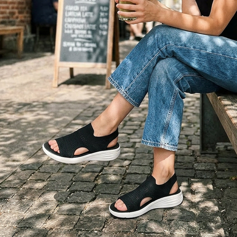 Isidora™ | Platform Breathable Knit Sandals